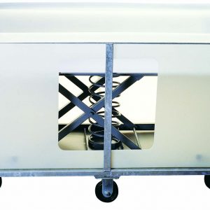 450 ltr Trolley bin on a separate Galvanised frame | iPlast AUS